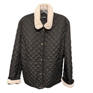 Ralph Lauren Quilted Jacket with Sherpa Detail.